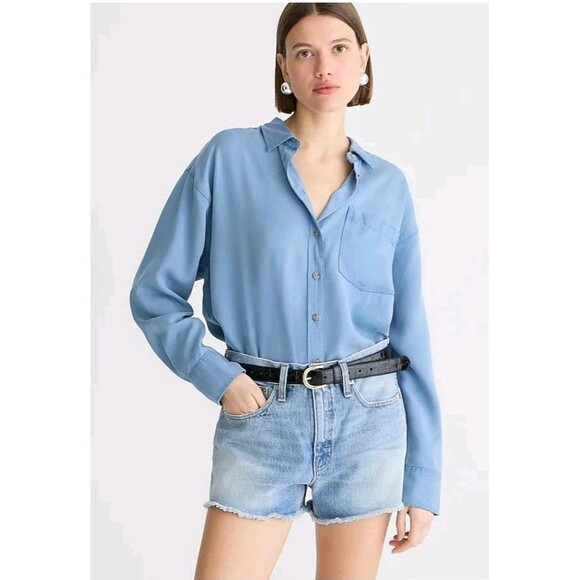 J.CREW Pants - J. Crew Denim Relaxed Short Denim Casual Womens Size 27